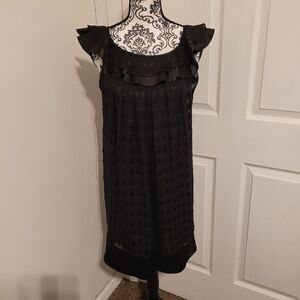 Kitty black silk blend dress